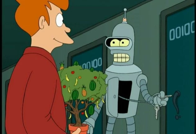 Моменты из сериала «Футурама» 1 сезон